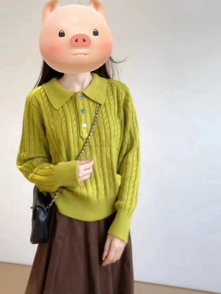 فضفاض محبوك طويل Sve Ne Base irt المرأة الخريف الشتاء تصميم الشعور الكورية lectual Sle الأعلى