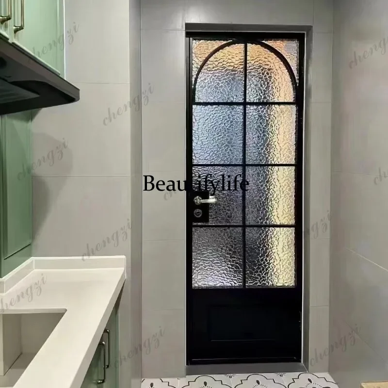 F181 Hangzhou French retro aluminum alloy bathroom kitchen sliding folding door