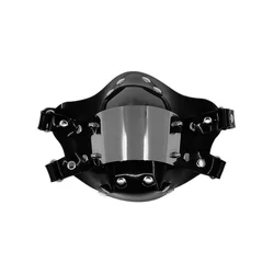 BDSM Dog Face Mask For Man And Woman PU Leather