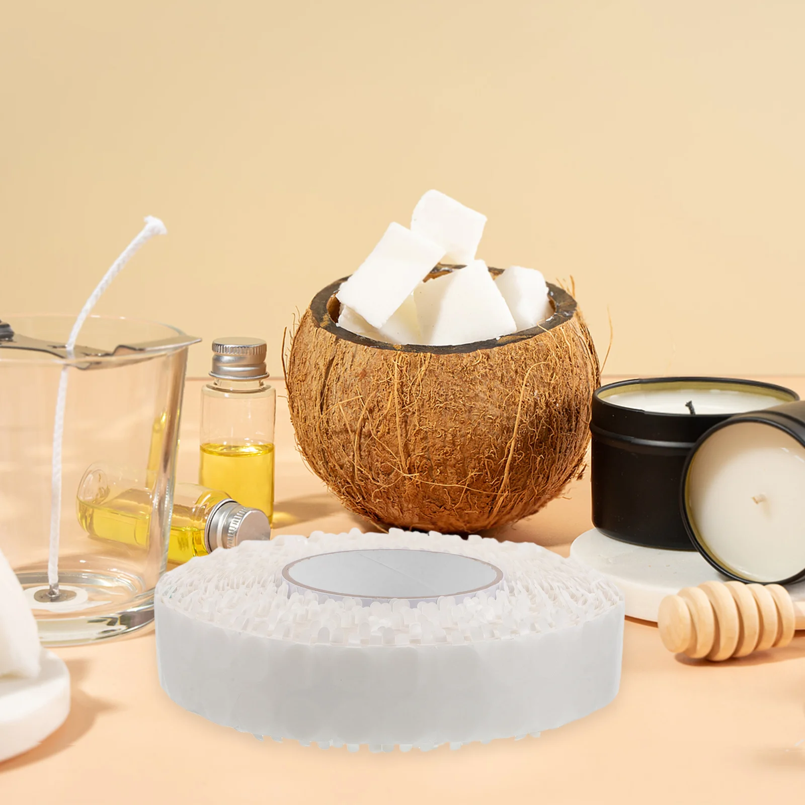 

Double Sided Wick Stickers 1000 Glue Roll Heatproof High Adhesion DIY Making Supplies Easy Installation