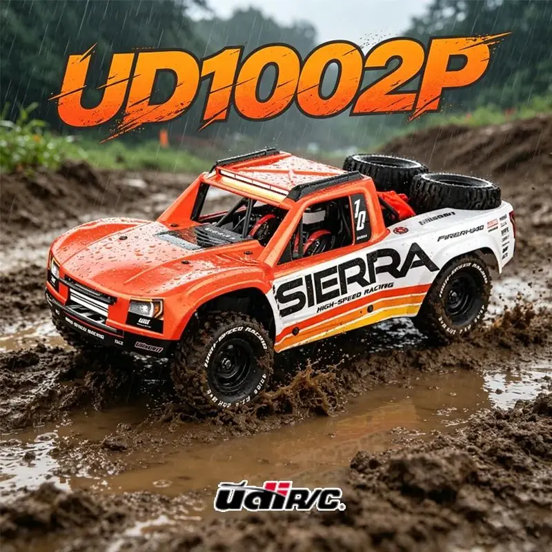 UDI UD1002P 1:10 Scale Brushless 4WD RC Off-Road Desert Short Course Truck Model Rear Straight Bridge Short Card RC Adult Toy