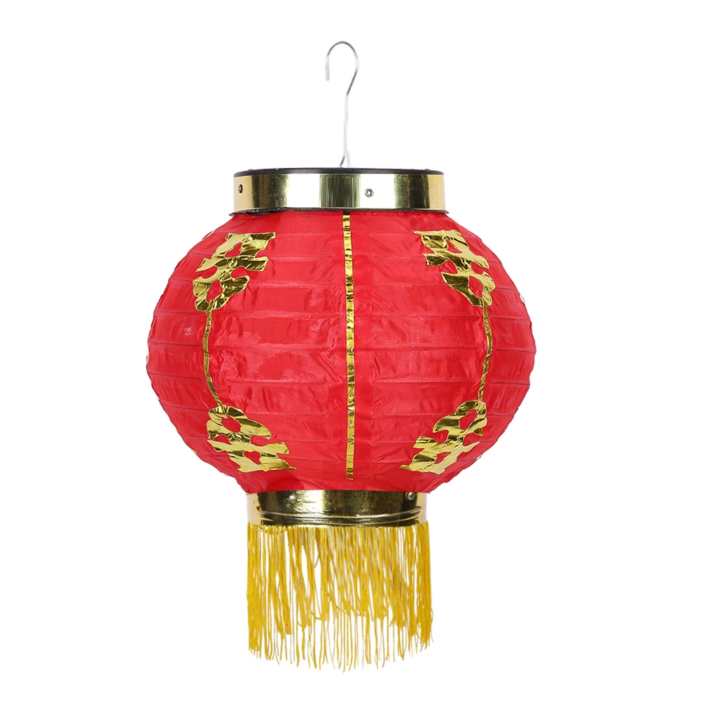 

Waterproof 8 inch Restaurant Sign Chinese Cloth Hanging Lanterns with Tassel