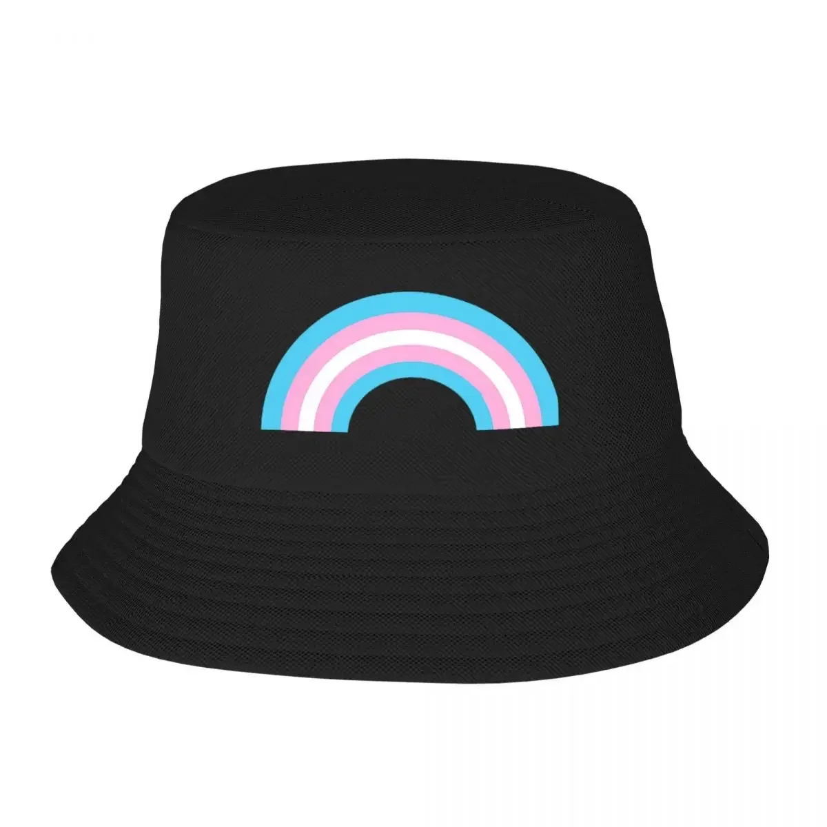 Transgender Rainbow Flag Bucket Hats Panama For Kids Bob Hats Autumn Fisherman Hats Summer Beach Fishing Unisex Caps