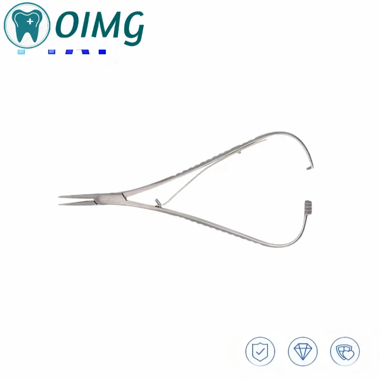 Dental Needle Holder Surgical Instruments Dental Orthodontic Mathieu Needle Premium Dental Holder Tip TC Tools 14cm Clamps 2pcs