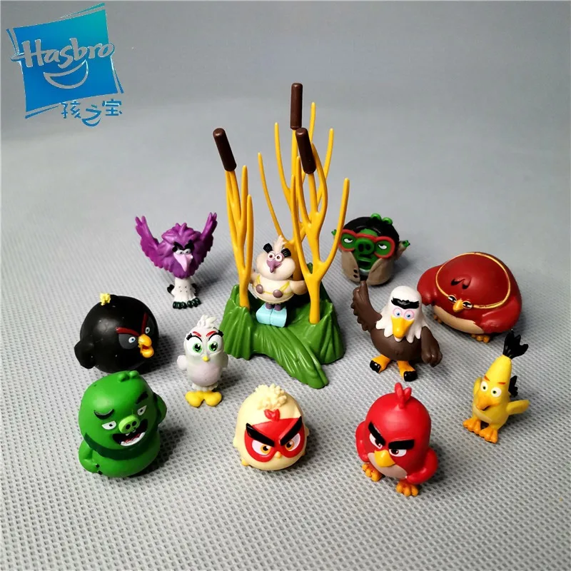 Hasbro Anime Cartoon Angry Bird Cute Troublemaker Pig Fat Pig Figure Doll Model Toys Collectible Ornaments Children's Gifts