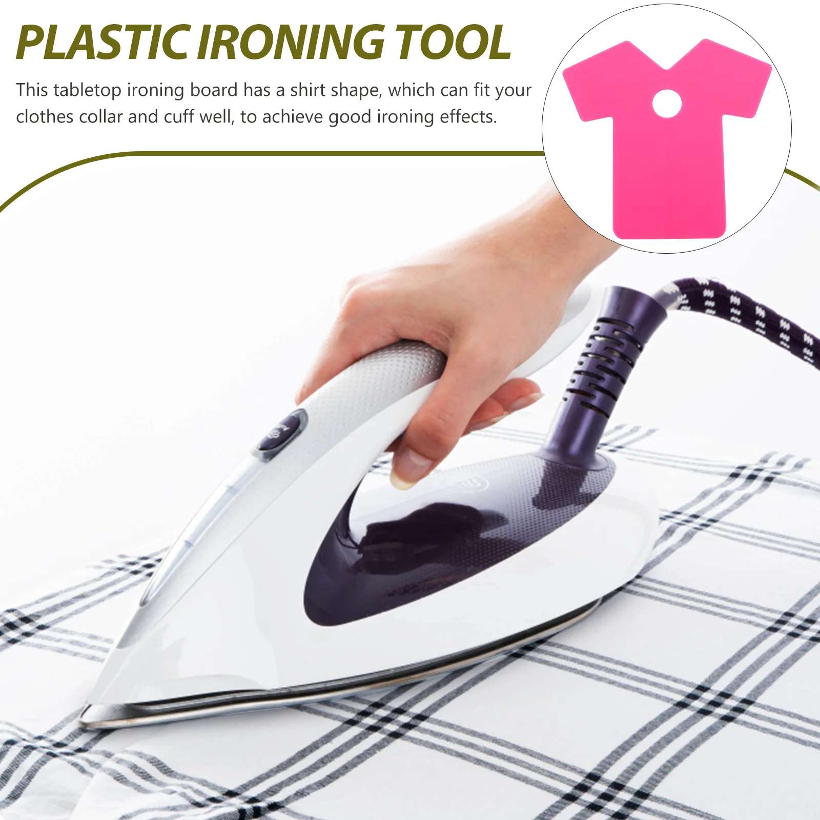 

Mini Ironing Board Plastic Hand Boards Foldable Household Table Clothes Travel Collar Cuff Shirt Shape Garment Steamer Home