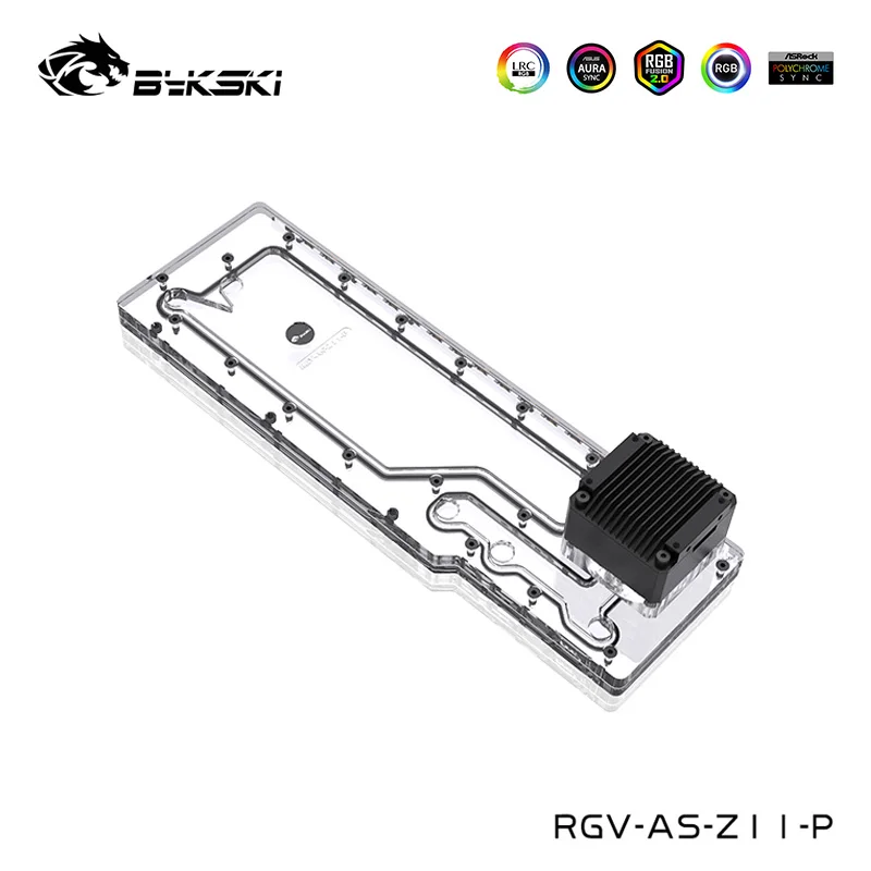 Bykski Distro Plate For ASUS ROG Z11 Cabinet Water Cooling Build Tank , Reservoir 12V /5V , RGV-AS-Z11-P