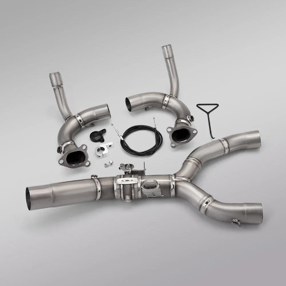 For R1300GS R1300 GS 1300 2024 2025 Motorcycle Exhaust Front Middle Link Pipe Titanium Exhaust Escape 4