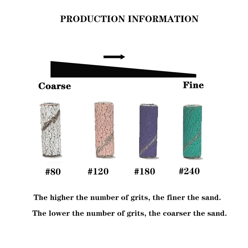 80/60pcs 3mm Mini Nagel Schuurbanden met 1pc as Set Elektrische Boor Boor Dode Huid verwijderen Pedicure Polijsten Accessoire