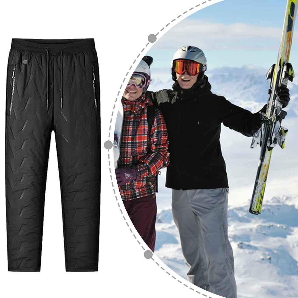 Unisex Heated Pants 10 Heating Zones Electric Heated Trousers 3 Temperature Modes Waterproof Winter Electric Warmer Clothing