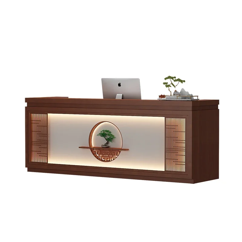 

&Shopping Center Shop Counter Beauty Salon Storage Furniture Modern Originality Reception Desks Nordic Luxury Retro Style