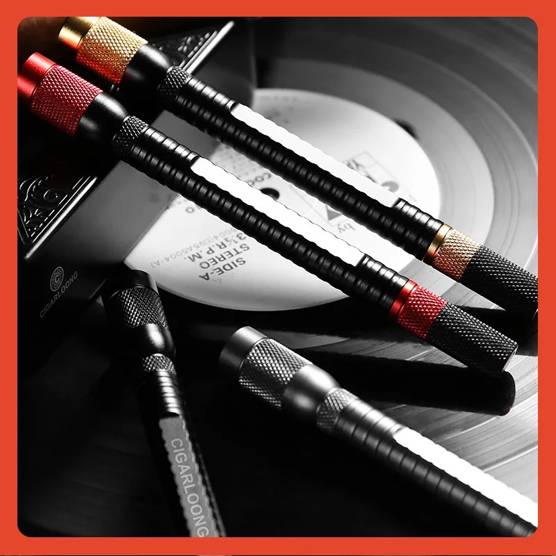 

Набор инструментов для сигар премиум-класса — двусторонний дырокол и ножницы в роскошной упаковке