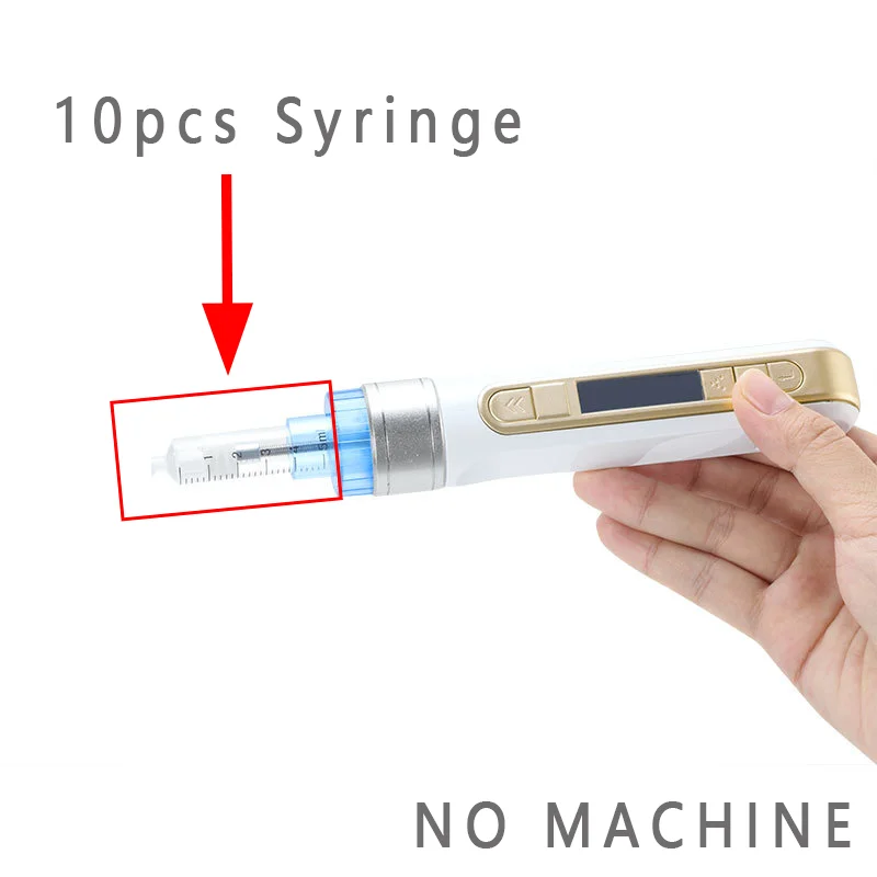 10Pcs 5ml Syringe Threaded Needle Tubes for Aesthetic Facial Restoration HD100 Mesotherapy Gun Accessories Beauty Care Tools