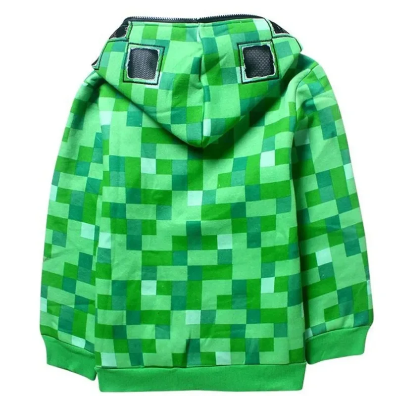 Nueva ropa deportiva para niños, disfraz de Halloween verde, ropa divertida, fiesta de cumpleaños, juegos M-Creeper para niños, conjunto de tocados