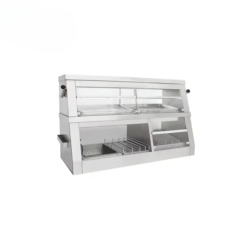 

Commercial Counter Top Electric Potato Chips KFC Fast Food Restaurant Equipment Food Warmer Display Cabinet For Sale