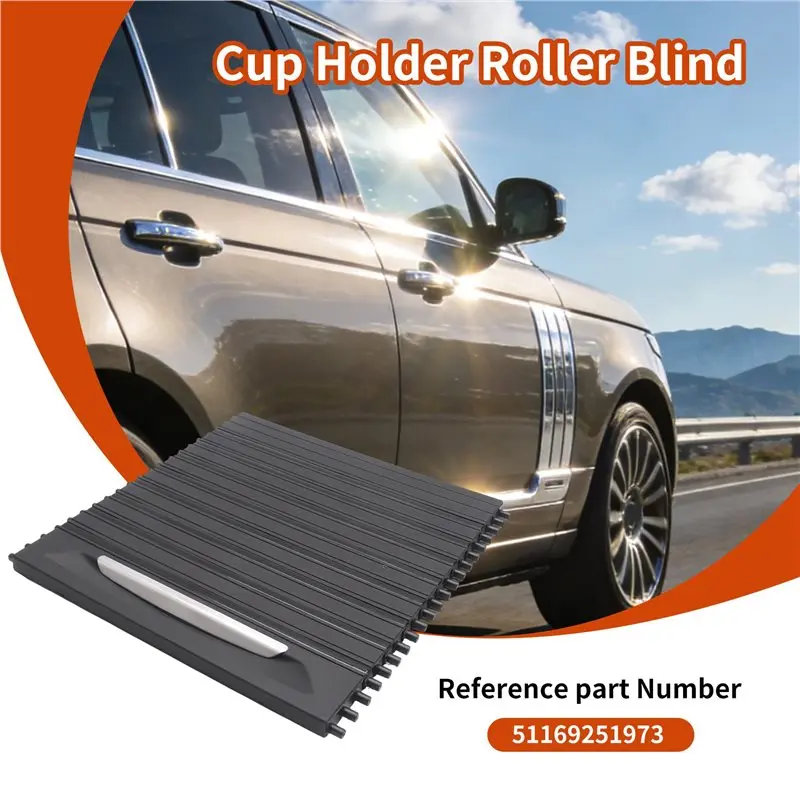 Easy To Use Car Center Console Cover Water Cup Holder Sliding Roller Blind Car Spare Parts Parts For BMW X5 F15 X6 F16 511692519 - view 5