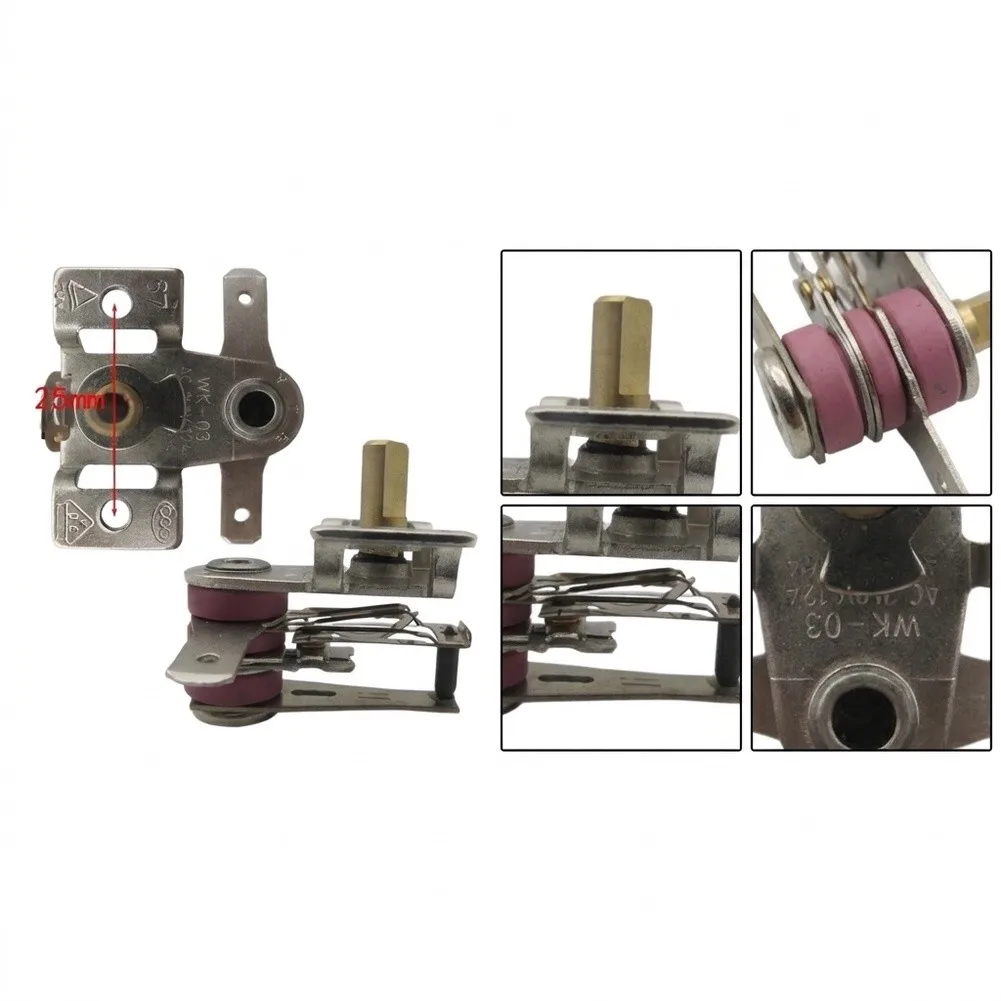 10A 16A Compatible Heater Switch For Oil Tank Heating Steel And Brass Materials Selectable Current Options For Electric Heaters