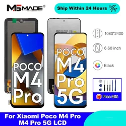 Chioce AMOLED For Xiaomi Poco M4 Pro 4G LCD MZB0B5VIN Display Touch Screen Digitizer For M4 Pro 5G 21091116AG MZB0BGVIN Display