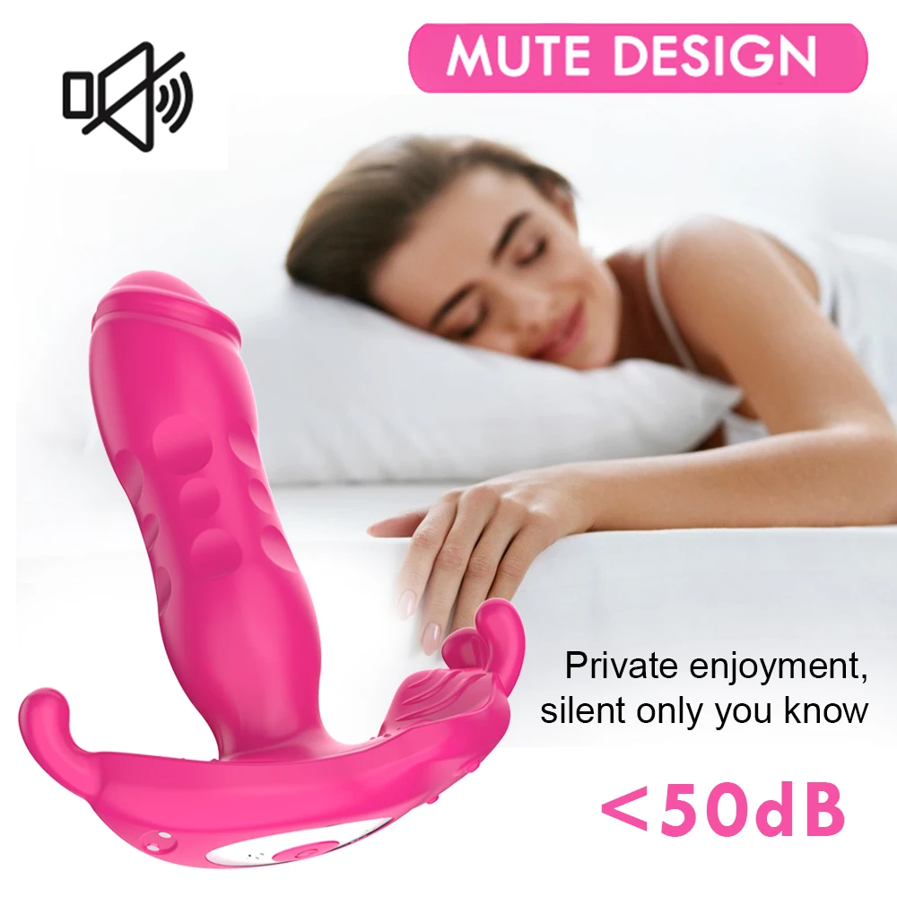 Automatic Telescopic Women\'s Dildo Butterfly Vibrator Sex Toys for Women Thrusting Anal Plug Female Vibrators for Women Couples