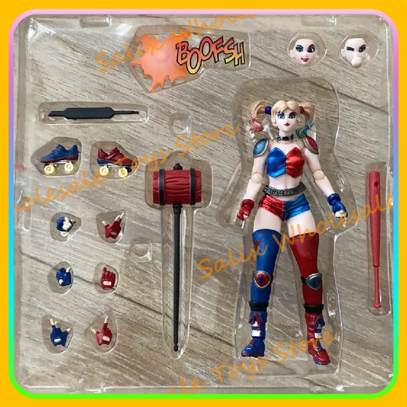 

In Stock Arkahm Factory MAX Factory Harley Quinn Kaiyodo Revoltech Yamaguchi Ko Model Harley Quinn Action Figure Gifts Toys