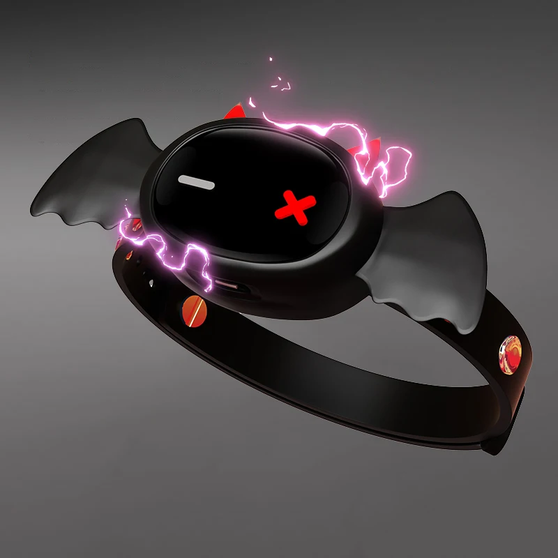 LOCKINK Little Devil Collar APP Remote Control Restraint BDSM Neck Electric Shock Collars Adult Game Women Men Couples Sex Toys