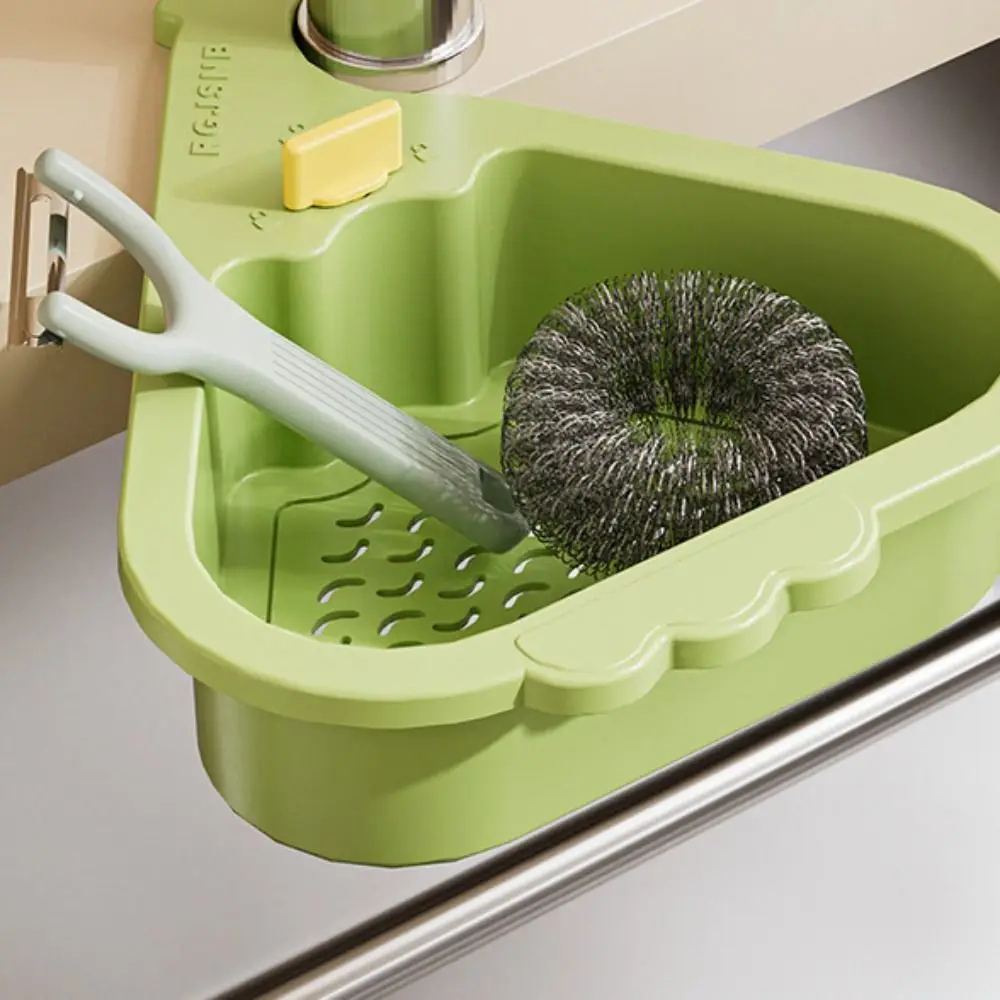 2pcs Punch-free Sink Drain Basket Triangular Creative Multi-functional Pool Openable Bottom Cover Quickly Drain