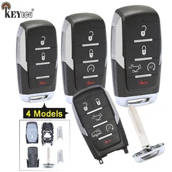 KEYECU for Dodge RAM Limited 2019 2020 2021 2022 FCC: OHT-4882056 Replacement 3 5 6 7 Button Smart Remote Car Key Shell Fob