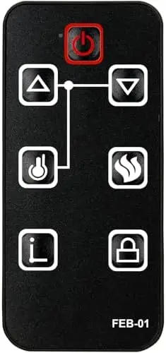 

Запасной пульт дистанционного управления для каминов FEBO - совместим с моделями E3001, F18-I-008-018C, ZHS-30-B и другими.
