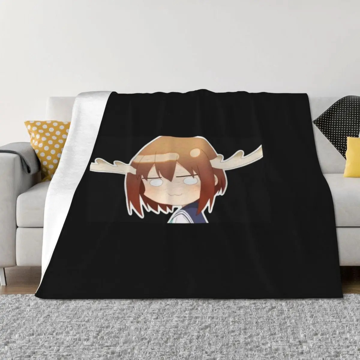 

Shikanoko Noko - My Deer Friend Nokotan Throw Blanket Camping Summer Beddings Decorative Sofas Plaid on the sofa Blankets