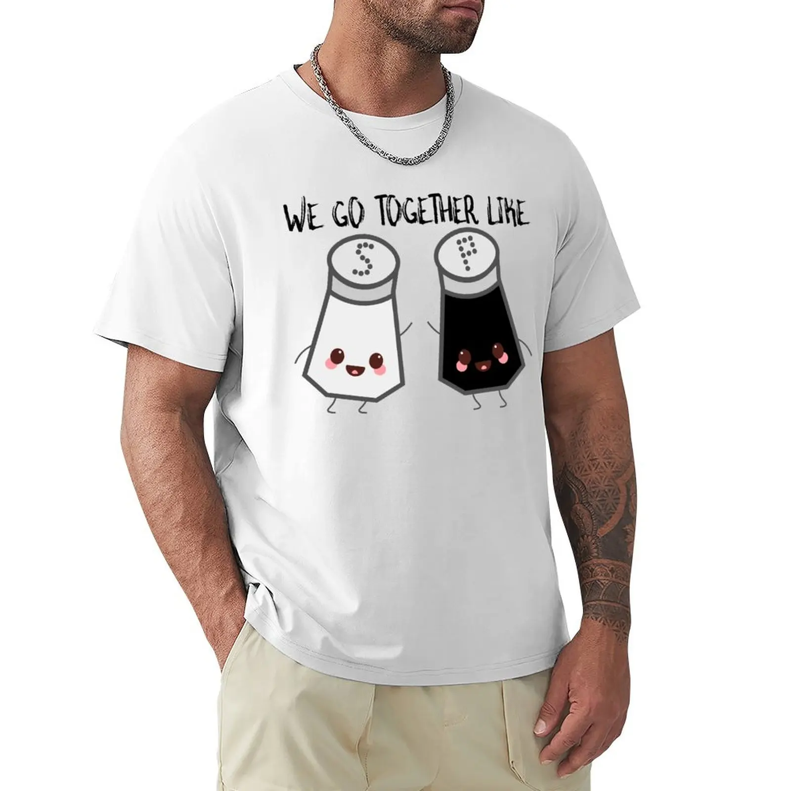 We Go Together Like Salt And Pepper T-Shirt customs design your own shirts graphic tees animal prinfor boys Men's t-shirts