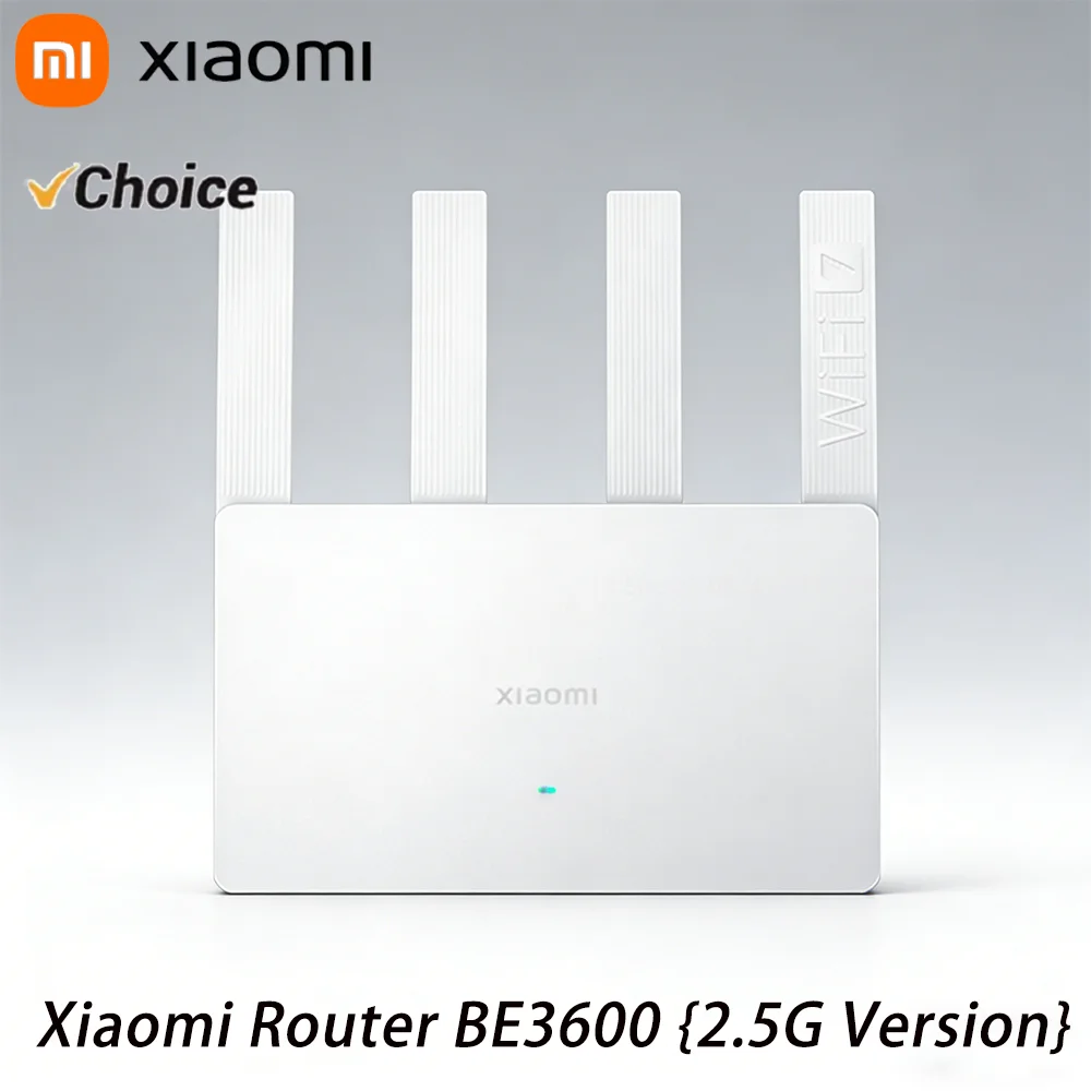 

NEW Xiaomi Router BE3600 WiFi7 2.4/5GHz Duan Bands 160Mhz 3570Mbps Mesh Networking Gaming Acceleration 2.5G Ethernet Port