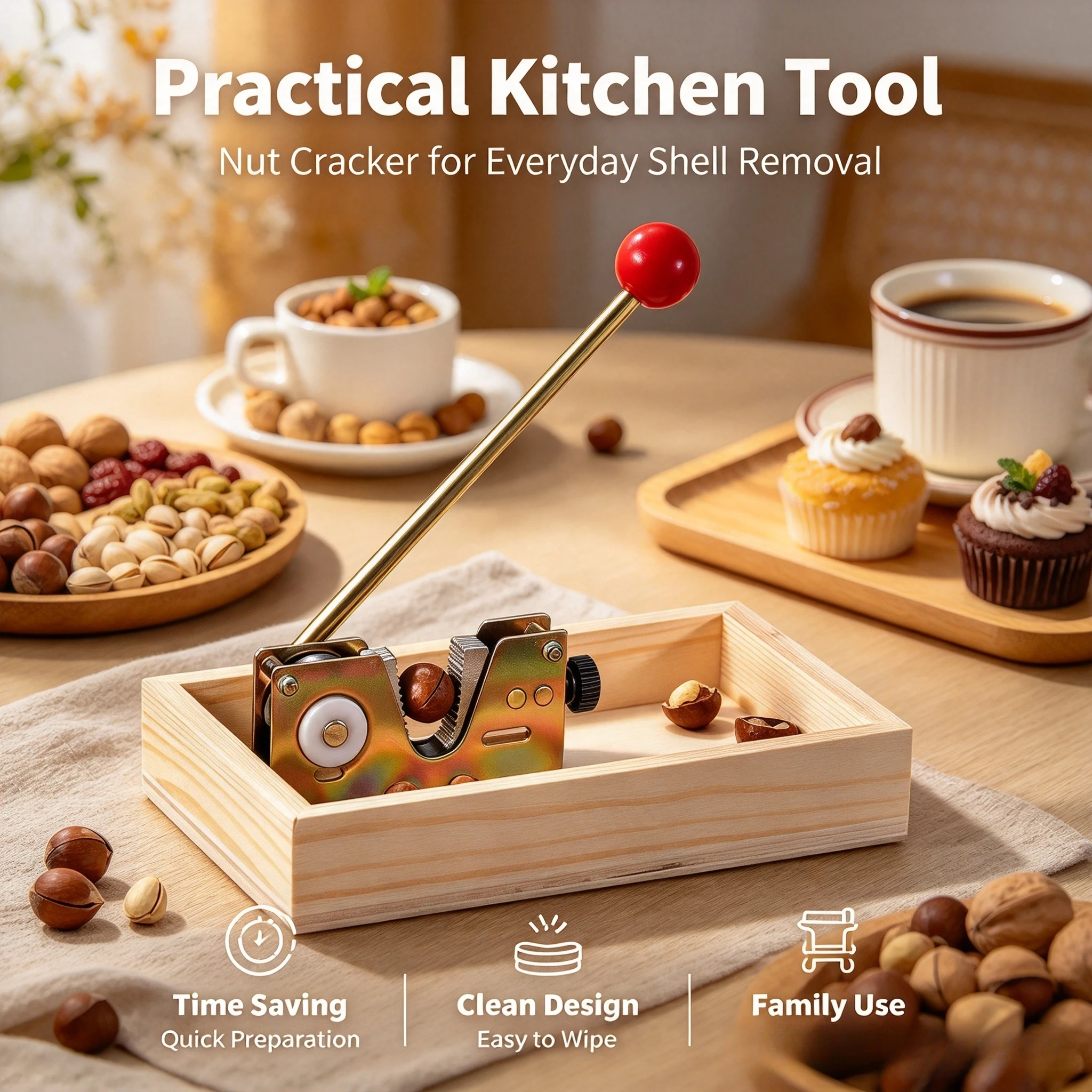Manual Nutcracker Nut Tongs He - огляд і ціна Heavy Equipment Grinder