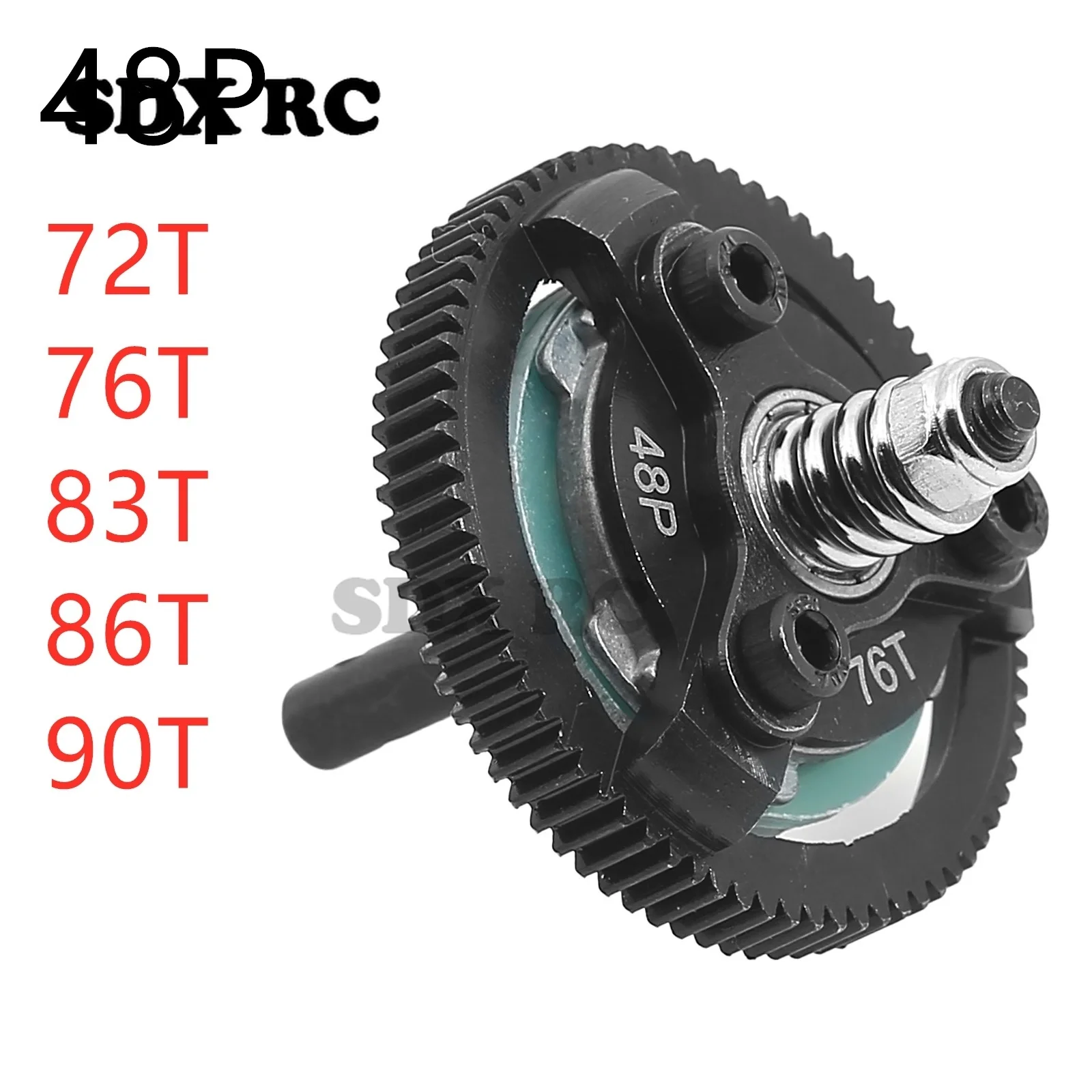 

Steel 48P 72T 76T 83T 86T 90T Spur Gear for Slash Bandit Rustler Stampede 2WD RC Car Upgrade Parts