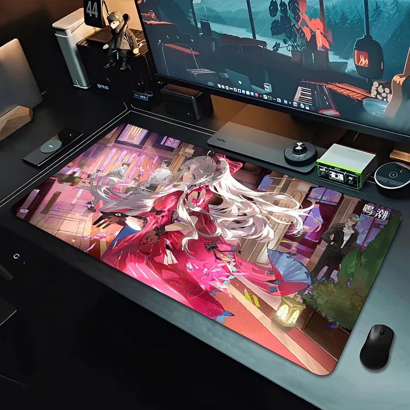 Pro Speed XXL Dark Fantasy Adventure Battle Anime Girl Gaming Mouse Pad Non-Slip Rubber Stitched Oversized Desk Mat