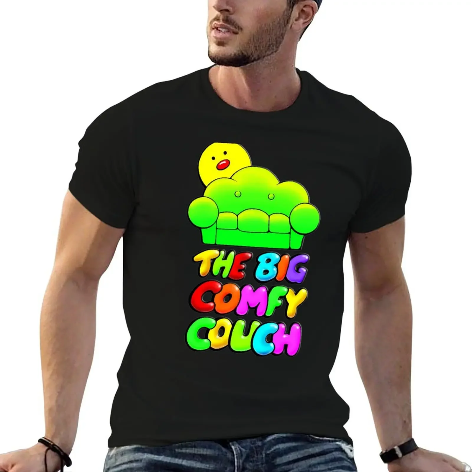 

The Big Comfy Couch T-Shirt hippie clothes graphic t shirt vintage plus sizes Men's cotton t-shirt