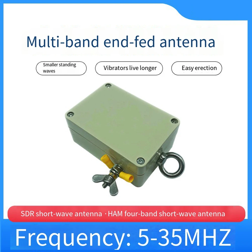 

Multi-Function End-Fed Antenna 49:1 Barron Shortwave Antenna Barron For HF Short Wave Four Band 5-35MHZ Power 100W PEP