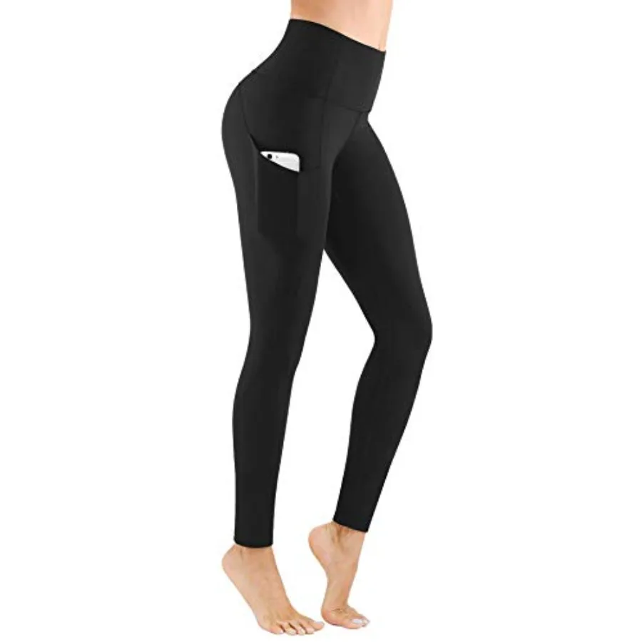 

PHISOCKAT High Waist Yoga Pants Women with Pockets, Leggings for Women Tummy Control, Workout Leggings