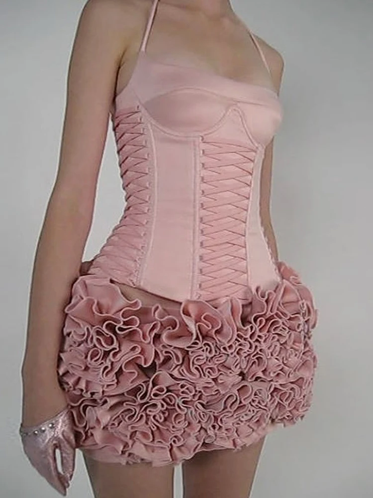 

Whatiwear Hottie майка женская повязка на шее кокетка с открытой спиной сексуальная гофрированная без рукавов стрейч полуночная клубная одежда для выпускного вечера