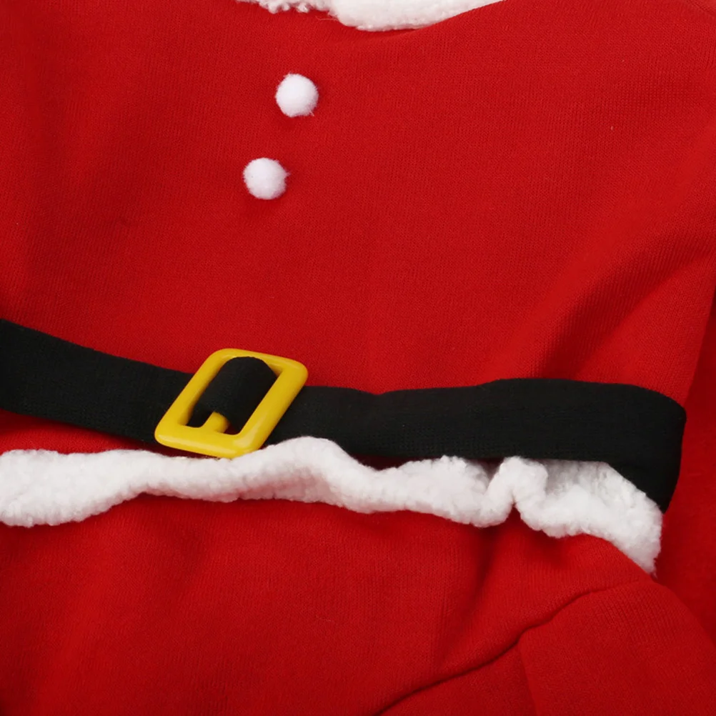 

1 set Dog Christmas Outfit Santa Cloak For Small Dogs Holiday Costume Red Pet Garment Waterproof Warm Dog Coat Xmas Cape Clothes