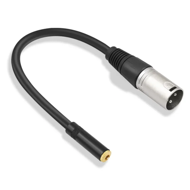 

31BA 3.5mm To 3Pin Microphones Cable Stereo 1/8inch TRS Female To 3Pin Male Port