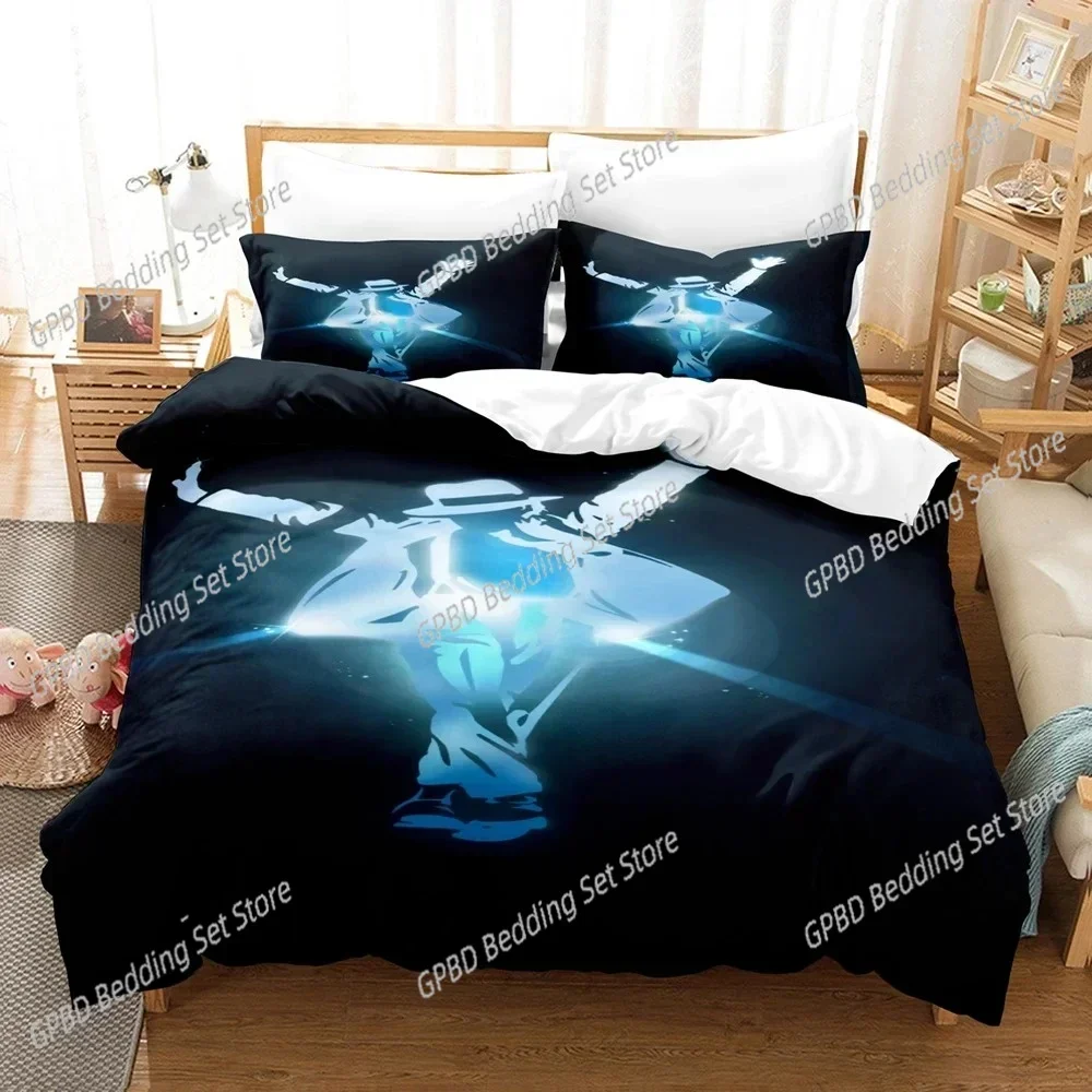 3D Print Michael Jackson 3D Bedding Set Duvet Cover Pillowcases Single Twin Full Queen King Size Home Decor Quilt Boys Gift Quil 6