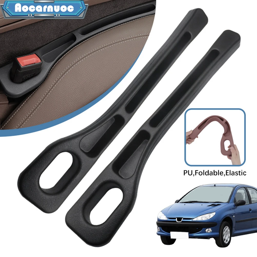 

2pcs/set Car Seat Gap Filler Strips Accessories For Peugeot 206 1998-2002 2003 2004 2005 2006 2007 2008 2009 2010 2011 2012 2013