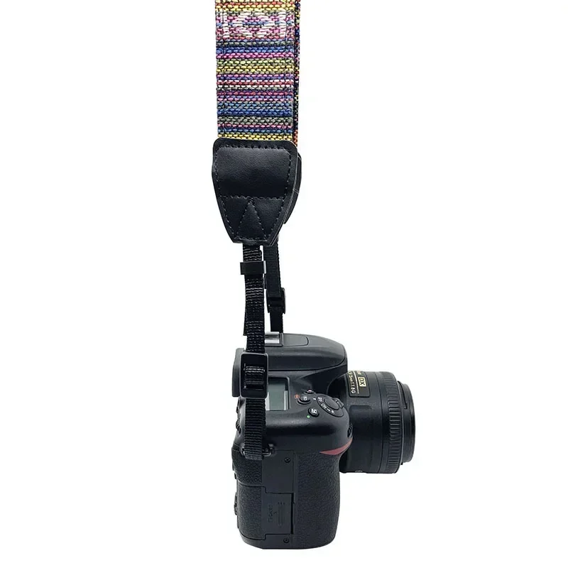 1Pc Retro Ethnic Style Pattern Digital Camera Strap Outdoor Travel Portable Women Fashion Camera Shoulder Belt for Photographer