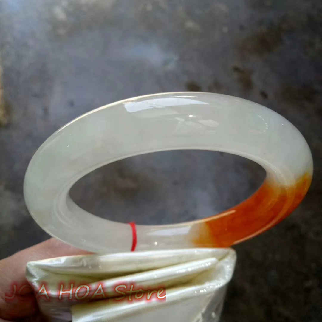 New Style Bracelet Rare Natural Yellow Jadeite Bangle Exquisite Jade Handring Elegant Ladies WOMEN Jewelry