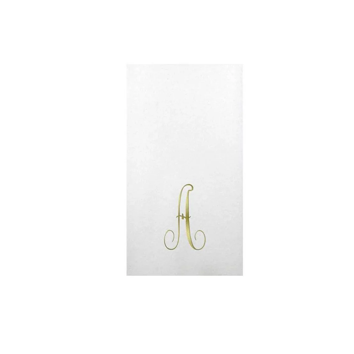 Gold Initial Guest Towel Napkins, Guest Towels, Initial Hand Towels, Gold, Script Initial Napkin, Linen-like guest hand towels,