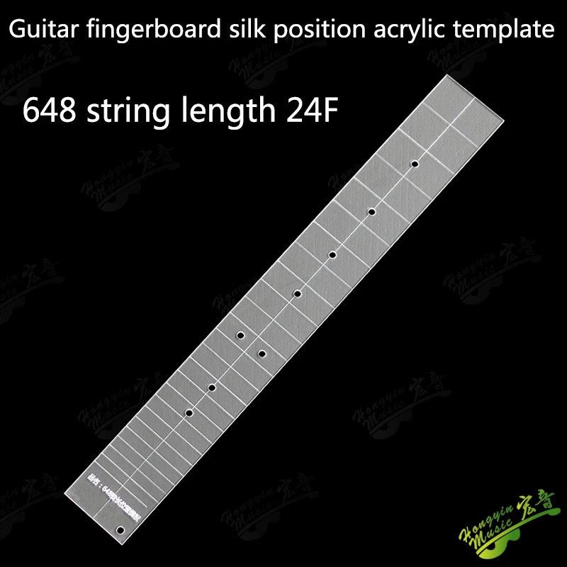 HUATOOL Acrylic Guitar Fret Position Template 650mm Scale Length Luthier Fingerboard Marking Maintenance Tool