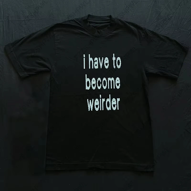 

Dark Style Hip Hop Y2K Cotton T-shirt Harajuku Letter Print Grunge Gothic Fashion Short Sleeve T-shirt Punk Streetwear Loose Tee