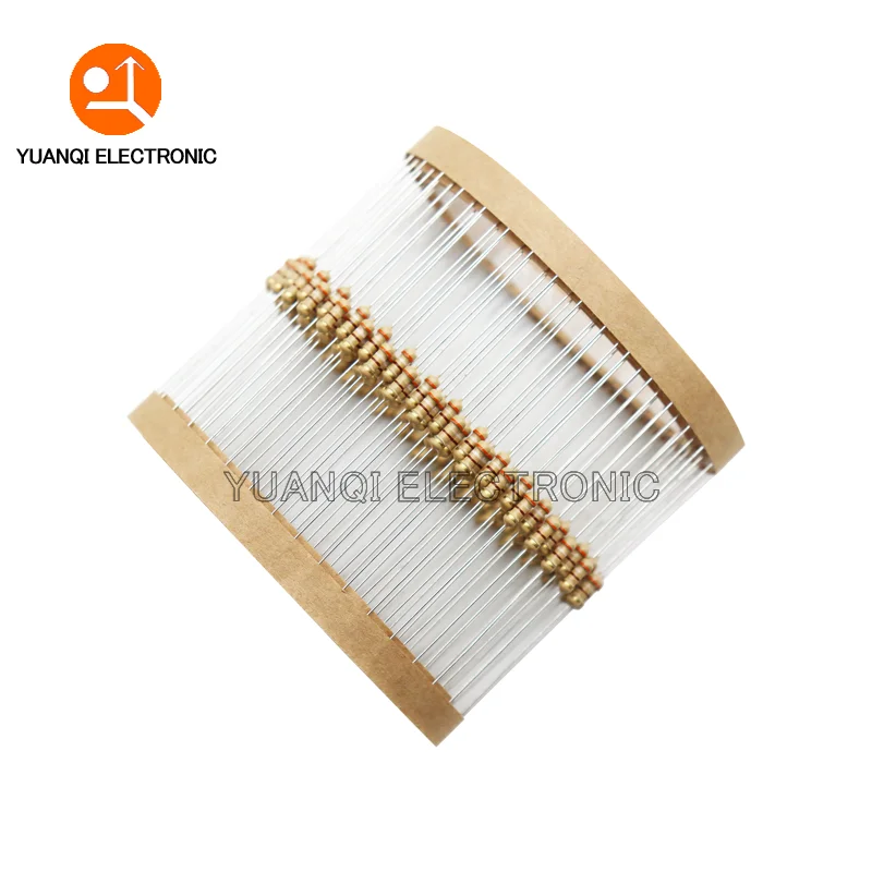 100pcs 1/4W Carbon Film Resistor 5% 0R-22M 10R 100R 240R 430R 1K 3.3K 4.7K 10K 24K 47K 100K 430K 1M 10 100 470 680 ohm 0.25W