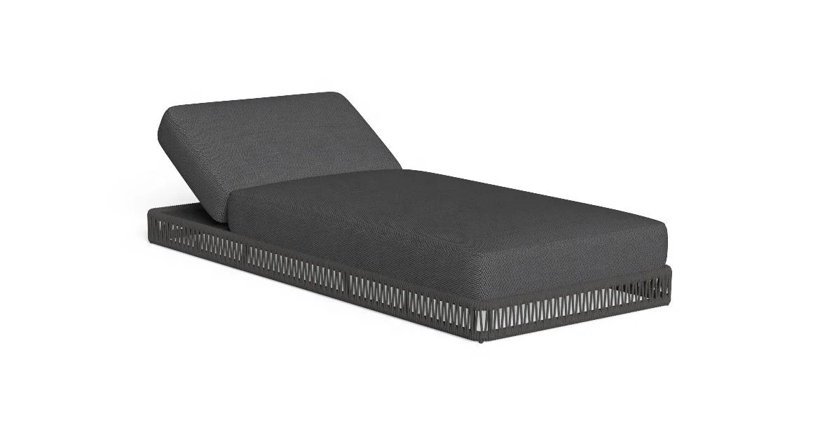 Factory Direct Selling Outdoor Furniture Garden Double Sunbed Tanning Swimming Pool Sun Lounger Bed With Canopy