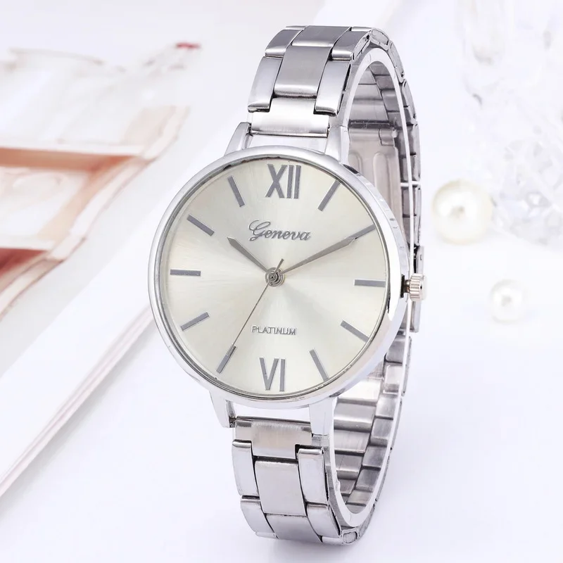 Luxury Women Watches Elegant Ladies Stainless Steel Wrist Watches Female Clock Gift Quartz Round Wristwatches Relogio Feminino